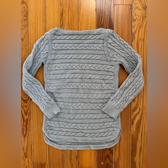 Lauren Ralph Lauren Grey Cable-knit Sweater - Picture 1 of 6